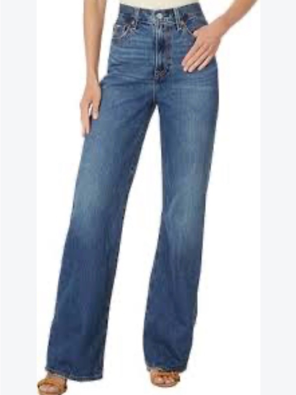 Levi's Women's Blue Wide-Leg Flare Jeans